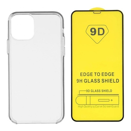 Carcasa Transparente + Lamina Protector Compatible iPhone