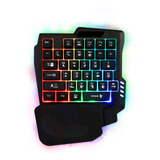 Teclado Gamer Rgb  De Una Mano,  35 Teclas /03-rx0056