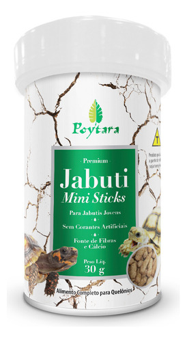 Ração Para Jabuti Mini Sticks Poytara 30g