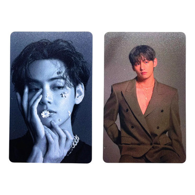 Photocard De Kim Taehyung Cantante De Bts Plastificada | MercadoLibre