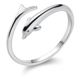 Anillo Delfín Plata Esterlina 925 Ajustable