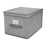 Caja Grande Y Plegable Simplify, Color Gris Jaspeado, Soft S