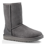 Botas Ugg Classic Short Grey Disponible Para Entrega Inmedia