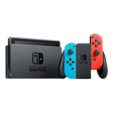Nintendo Switch 32gb Standard Rojo Neón, Azul Neón Y Negro Color Rojo Neón/azul Neón/negro