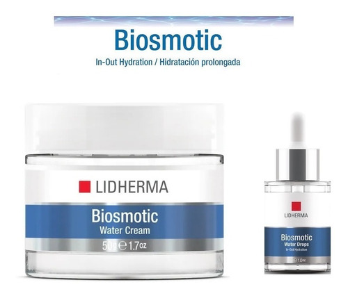 Biosmotic Water Cream + Water Drops Kit Hidratante Lidherma 