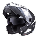 Casco Ls2 370 Stripe Negro Mate Blanco Xxl - Bondio