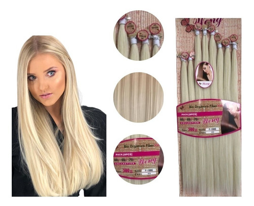 Cabelo Orgânico 100% Liso 70cm 300gr + Brinde