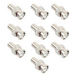 10 Conectores Adaptador Bnc Para Rg59/rg6 Macho A Rca Hembra