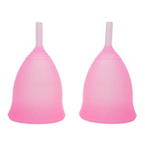 2 Copas Menstruales Seguras, 100% Silicona Medica