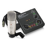 Kit Grabacion Behringer Voice Studio Interfaz Usb Valvular