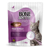 Petisco Snack Bone Apettit Pro Gatos Pele E Pelo Audavel 40g