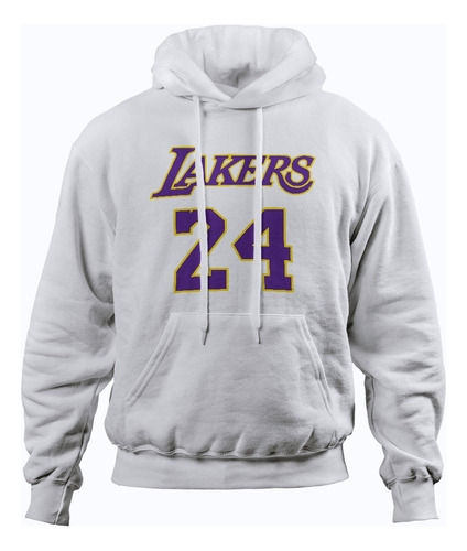 Sudadera Lakers Kobe Cangurera Y Gorro