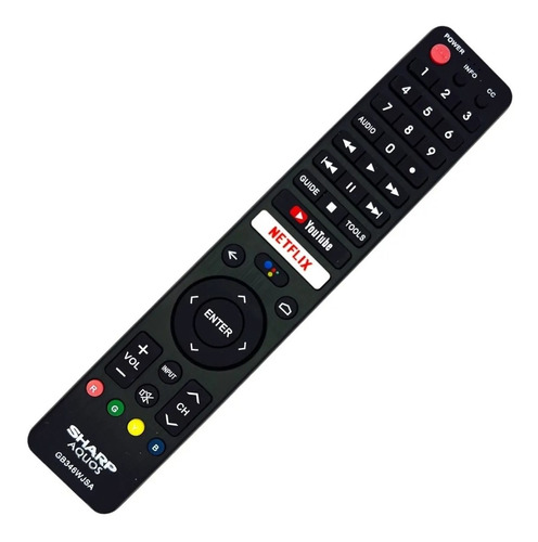 Control Remoto Sharp Smart Tv Gb346wjsa Netflix 