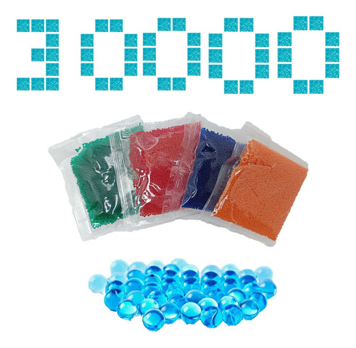 Kit 30.000 Bolinha Gel Cresce Agua Munição Armas Brinquedo