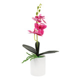 Orquídeas Artificiales Realistas En Maceta Para Decorar