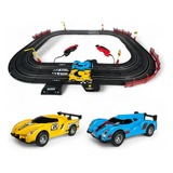 Pista De Carreras Eléctrica Juguete Luptoys 2 Carritos Tres 