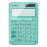 Calculadora Tipo Mini Escritorio Casio Ms-20uc 12 Digitos Color Verde Claro