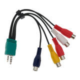 Cable 5 Rca Componente Hembra A 3.5mm + 2.5mm Macho