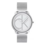 Reloj Para Unisex Calvin Klein Iconic Mesh 25200027 Plateado