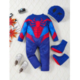 Disfraz Spiderman Bebé Mameluco Hombre Araña