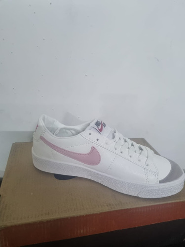 Tenis Blazer Choclo Barbie Blanco Rosa Talla 25.5