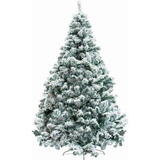 Arbol Navidad Artificial Pino Nevado Frondoso De Lujo 1.8m