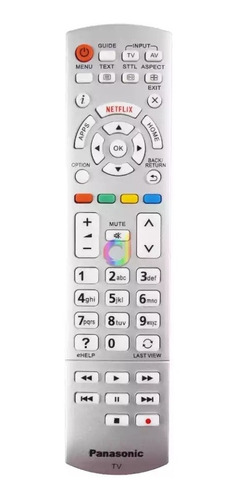 Control Remoto Original Tv Panasonic 3d Smart Netflix 