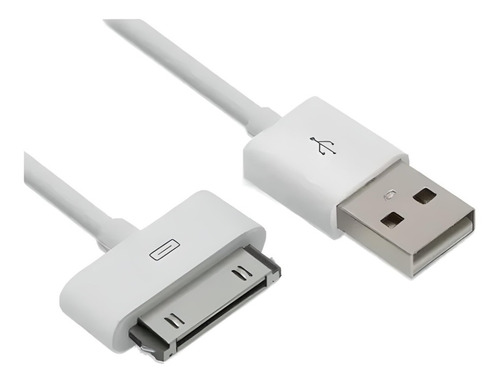 Cabo 30 Pinos Usb Carregador Para 2 3 4 4s iPad 2 3 I Phone Cor Branco