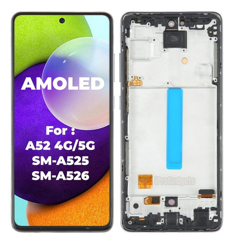 A Pantalla Amoled Con Marco For Samsung A52 4g 5g A525 A526