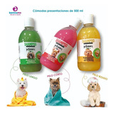 Shampoo Natural Para Perros 500 Ml Elimina Olores Balance Ph Fragancia Pelo Corto