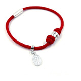 Pulsera Roja Virgen De Los Rayos Y Anillo De Plata 950