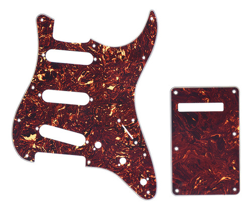 Pick Guard Stratocaster Con Forma De Tortuga Roja En La Part