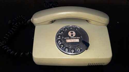 Teléfono Entel Antiguo A Disco Siemens Gris Retro Vintage