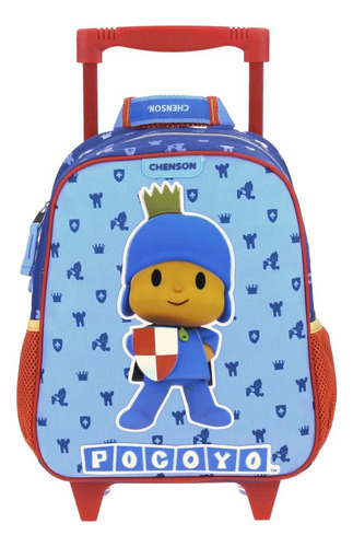 Mochila Infantil Carrito Chenson Niños Guarderia Preescolar Kinder Pocoyo Original Pato Elly Nina Regreso A Clases Backpack 