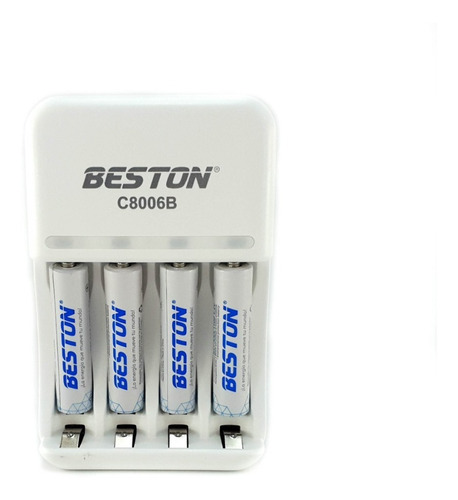 Pila Bateria Recargable Aaa X4 1100mah Cargador Beston