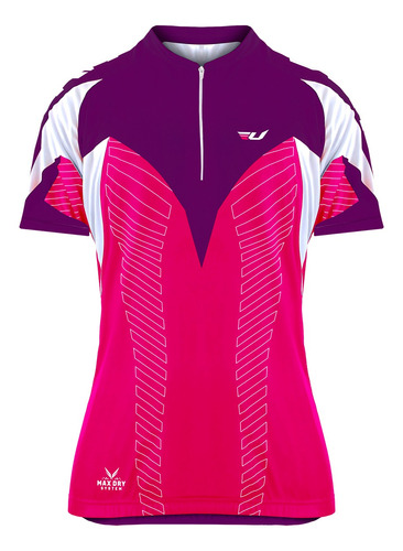 Blusa Ciclismo Feminina Manga Curta Camisa Com Upf.