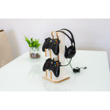 Suporte P/ Headset Redragon Scepter Pro  Madeira Mdf Branco