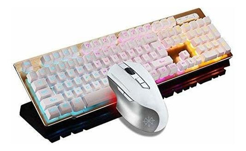 Set De Teclado Y Mouse Mk-500+t6 Por Soseeln Recargables