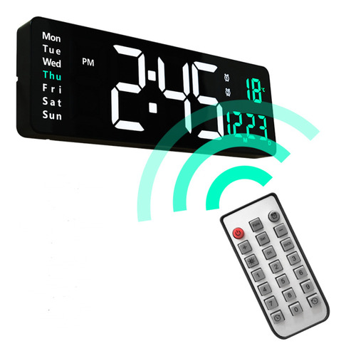 Reloj De Pared Digital Led Grande Y Moderno Para Exteriores