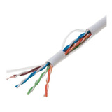 Bobina 100m Cable Utp Cat5e 100% Cobre Blanco Dahua Cctv/red