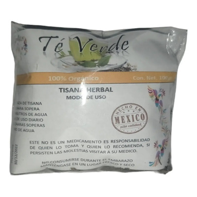 Te Verde 100gr 100% Natural Productos Tenango | MercadoLibre