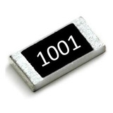 1k Ohms (20 Unidades) Resistor Smd 1206 1k 1% (3,2mmx1,6mm)