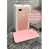  iPhone 7 Plus 32 Gb Oro Rosa + AirPods
