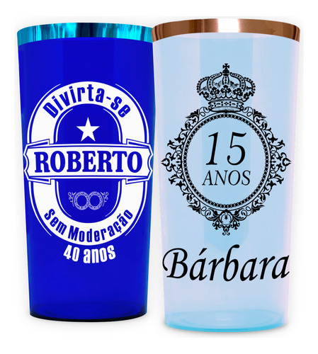 110 Long Drink 320ml Com Borda Metalizada Personalizados