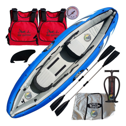 Kayak Canoa Inflable Frontier Samoa Completa! Emp Nautica