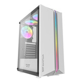 Gabinete Gamer Branco Rgb Aigo Dk151 Mid-tower Com 3 Fans