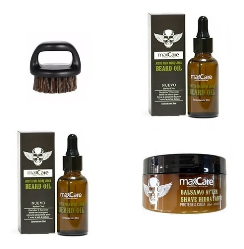 Pack 2 Aceite Barba, Balsamo Y Peine, Barbería Peluquería