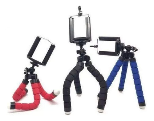 Mini Tripé Flexível P Celulares Câmeras Filmagens Selfies