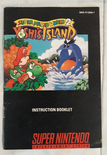 Manual Super Mario World 2 Yoshis Island Super Nintendo Snes