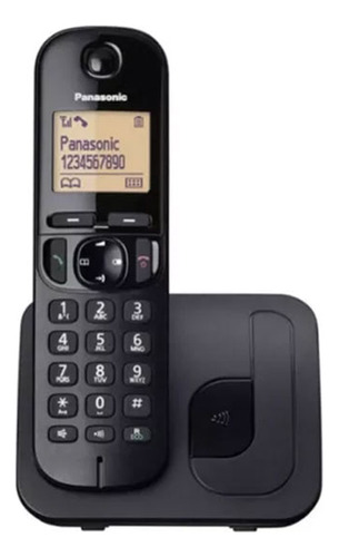 Teléfono Panasonic Dect  Kx-tgc210n Inalámbrico - Color Negro